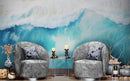 Blue Ocean Wave Wall Mural.
