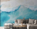 Blue Ocean Wave Wall Mural.