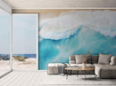 Blue Ocean Wave Wall Mural.
