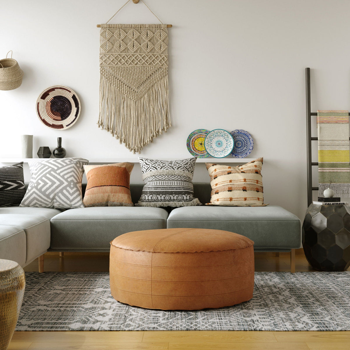 Brody - Round Pouf, photo 8 of 16