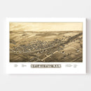 Vintage Map of East Syracuse, New York 1885