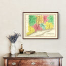 Vintage Map of Connecticut 1831