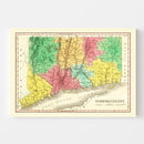 Vintage Map of Connecticut 1831