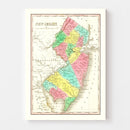 Vintage Map of New Jersey 1831