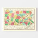 Vintage Map of Pennsylvania 1831