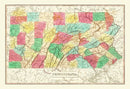 Vintage Map of Pennsylvania 1831