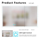 LED Bathroom Medicine Cabinet with Single-Color by HouseOfZazla