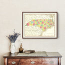 Vintage Map of North Carolina 1831