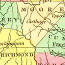 Vintage Map of North Carolina 1831