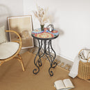 Outdoor Side Table, Colorful+Black by HouseOfZazla