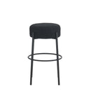30" Tall, Round High Bar Stools, Set of 2 - Contemporary upholstered dining stools for kitchens, coffee shops and bar stores - Includes sturdy hardware support legs