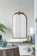 Arched Wall Mirror With Metal Frame, Wall Mirror For Living Room by Unique Piece Furniture