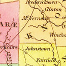 Vintage Map of Ohio 1831