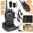 2 x Baofeng BF-888S Walkie Talkies Two Way Radio UHF 16CH 400-470MHZ Long Range