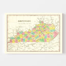 Vintage Map of Tennessee 1831