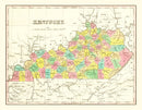Vintage Map of Tennessee 1831