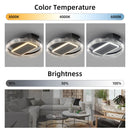 20inch Modern Leafless Ceiling Fan with Remote Control Removable and Washable, Reversible Motor