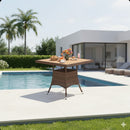 All-Weather Square Rattan Patio Dining Table by HouseOfZazla