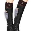 Women Winter Crochet Knit Leg Warmers