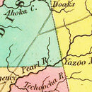 Vintage Map of Mississippi 1831