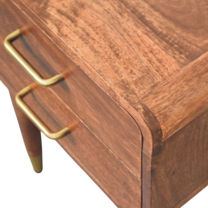 Solid Wood Astor 2-Drawer Nightstand, photo 8 of 9