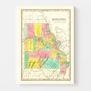 Vintage Map of Missouri 1831