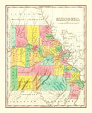 Vintage Map of Missouri 1831