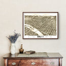 Vintage Map of Elmira, New York 1873