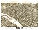 Vintage Map of Elmira, New York 1873