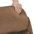 Lift Chair Recliner Power Remote Control Recliner Sofa Relax Soft Chair Anti - Skid Australia Cashmere Fabric Furniture Living Room - Brown by HouseOfZazla