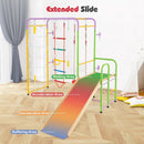 Metal Indoor Jungle Gym 8-in-1 Climbing Playset with Monkey Bars-Multicolor by LJGDeals