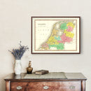 Vintage Map of Holland 1831