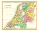 Vintage Map of Holland 1831