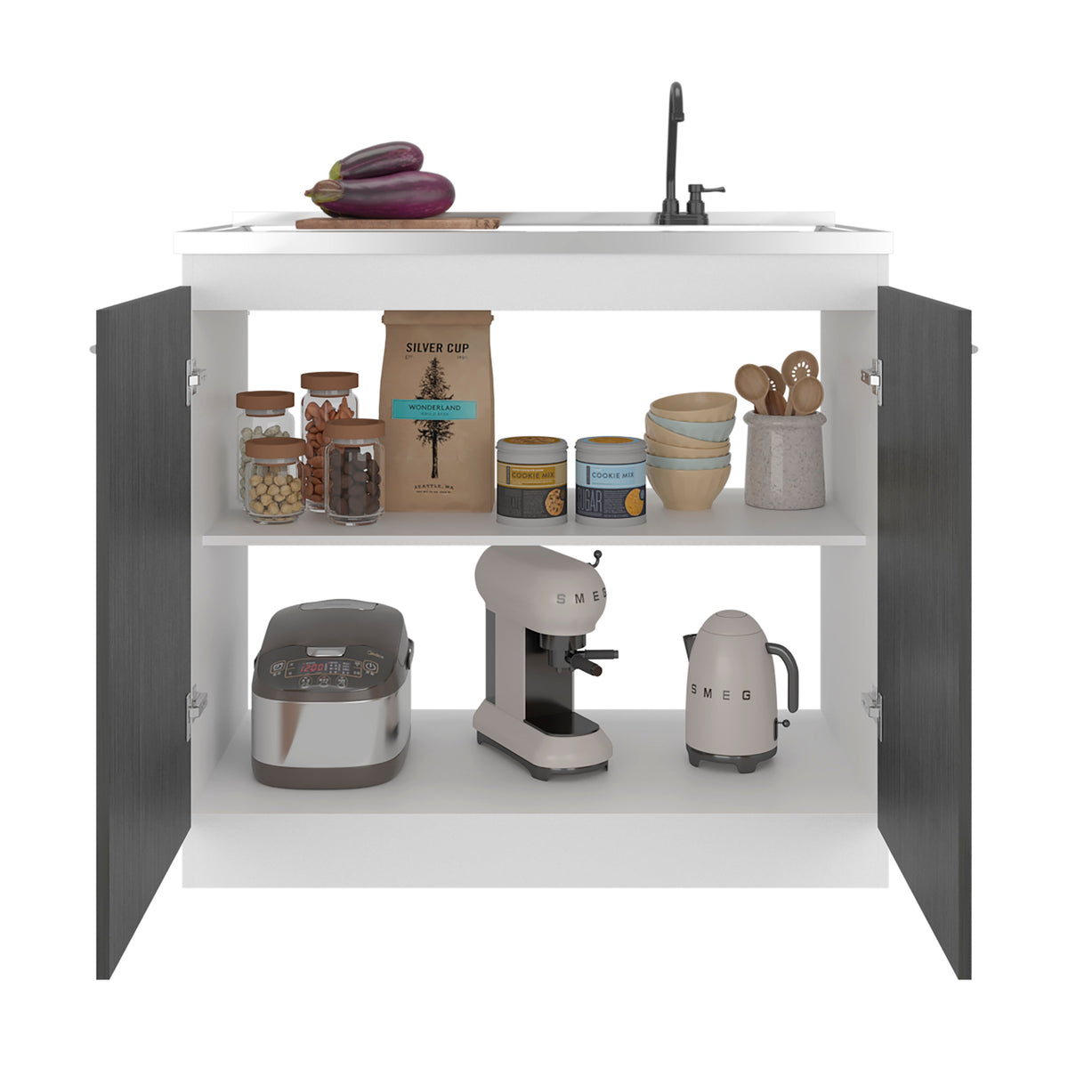 Salento Freestanding Sink, Double Door Cabinet, photo 8 of 9
