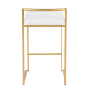 Fuji - Contemporary / Glam Design Counter Stool (Set of 2)