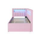 Upholstered Platform Bed With USB Ports And LED Belt by HouseOfZazla
