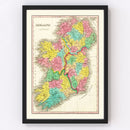 Vintage Map of Ireland 1831