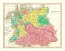 Vintage Map of Germany 1831