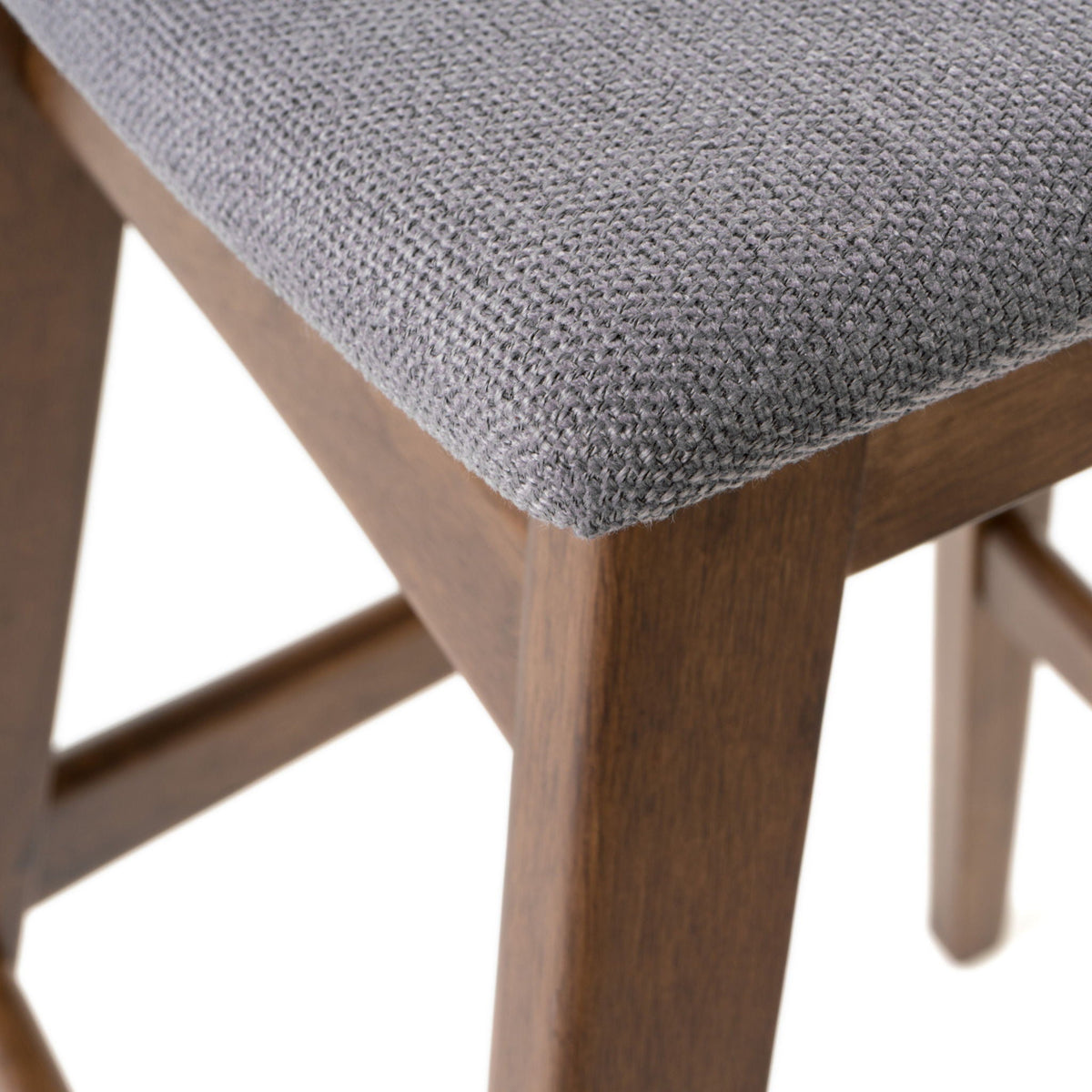 Mid Century Modern Bar Stool Set With Upholstered Seating, photo 13 of 25