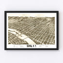 Vintage Map of Elmira, New York 1873