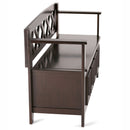 Amherst - Entryway Storage Bench - Hickory Brown by HouseOfZazla