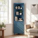 68 Inch Tall Bathroom Floor Storage Cabinet with Fluted Doors by LJGDeals