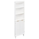68 Inch Tall Bathroom Floor Storage Cabinet with Fluted Doors by DirectDeals
