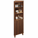 68 Inch Tall Corner Cabinet with Fluted Doors for Bathroom by LJGDeals