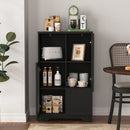 Modern Cabinet With Glass Doors And Drawer by HouseOfZazla