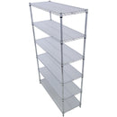 6 Tier 6000Lbs Capacity Nsf Metal Shelf Wire Shelving Unit, Heavy Duty Adjustable Storage Rack With Wheels & Shelf Liners For Commercial Grade Utility Steel Storage Rack by HouseOfZazla