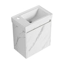 Modern Bathroom Vanity With Ceramic Basin, Wall Mounted Floating Sink Combo, Storage Cabinet by HouseOfZazla
