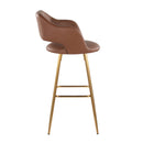Margarite - Contemporary Fixed Height Barstool With Footrest (Set of 2) With Square by HouseOfZazla