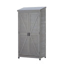 Outdoor Storage Shed With Vertical Tool Cabinet For Backyard by HouseOfZazla