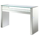Edna Mirrored Console Table LED Lighting Silver